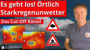 Teils schwere Gewitter und örtliche Unwetter