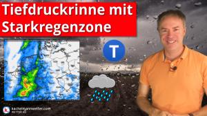 Tiefdruckrinne bringt regional kräftigen Regen