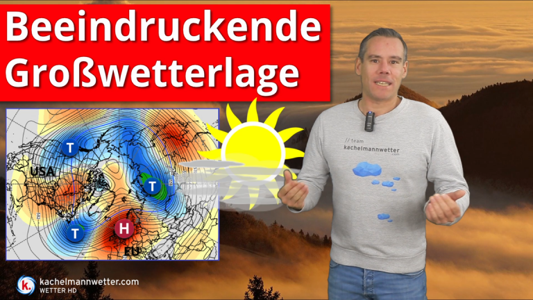 Beeindruckend stabile Großwetterlage über Europa