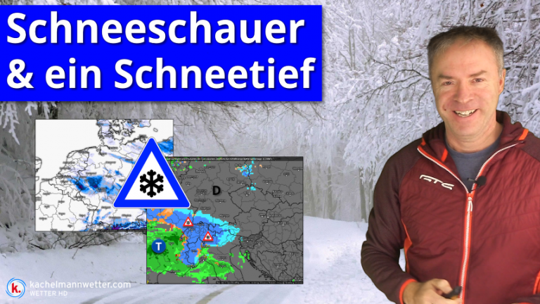 Schneeschauer, Schneetief und die Milderung