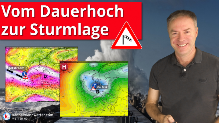 Vom Dauerhoch zur Sturmlage – Wilde nächste Woche