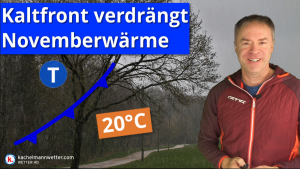 Kaltfront verdrängt Novemberwärme