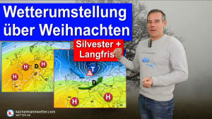 Wetterumstellung über Weihnachten, das (oft graue) Hoch kommt