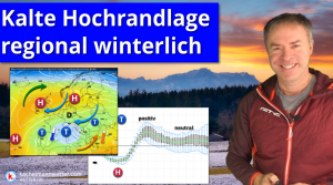 Recht kalte Hochdruckrandlage – regional winterlich