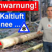 Sturmwarnung am Montag, neue Kaltluft, neuer Schnee