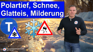 Polartief, Schnee und Glatteis, dann (kurze) Milderung