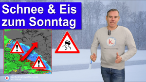 Warmfront bringt Schnee und Glatteis am Sonntag