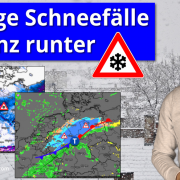 Kräftige Schneefälle bis in tiefe Lagen