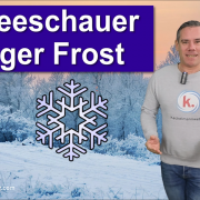 Winterwetter mit Schneeschauern und teils strengem Frost unter -10 Grad