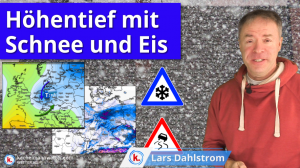 Höhentief mit Schnee und Winterwetter